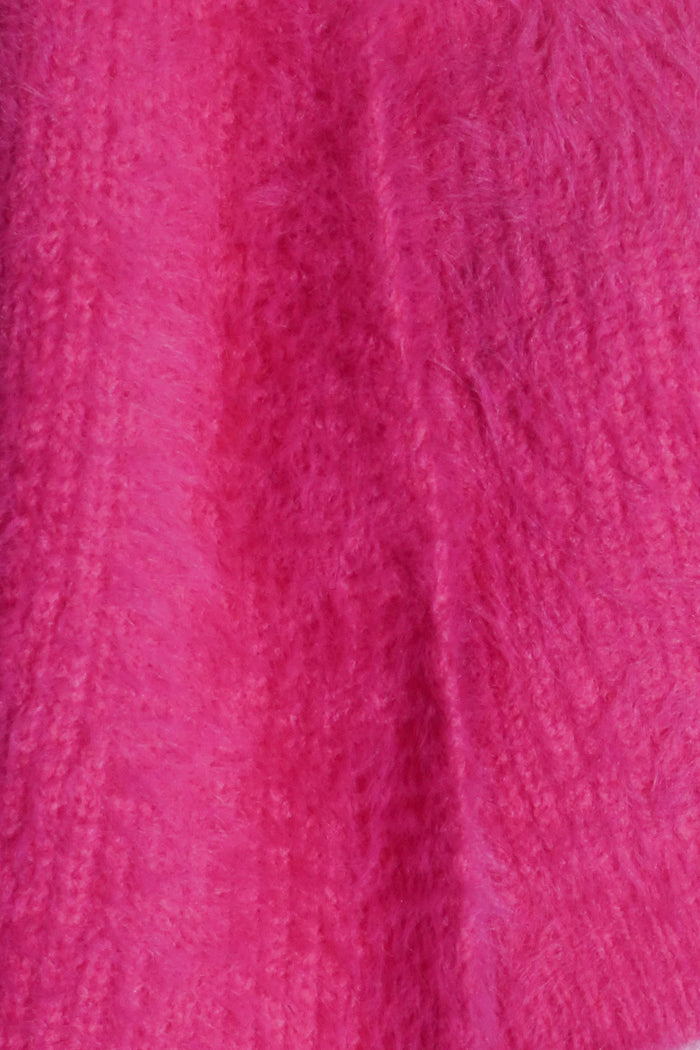 SET CROP TOP PIÙ CARDIGAN FUCSIA