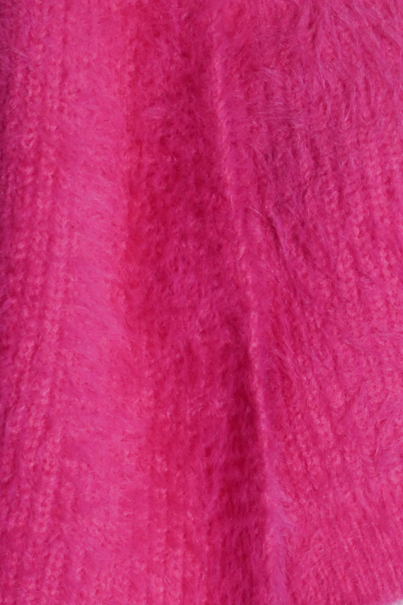 SET CROP TOP PIÙ CARDIGAN FUCSIA